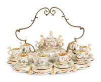 A Capodimonte Porcelain Coffee Service — 20TH CENTURY