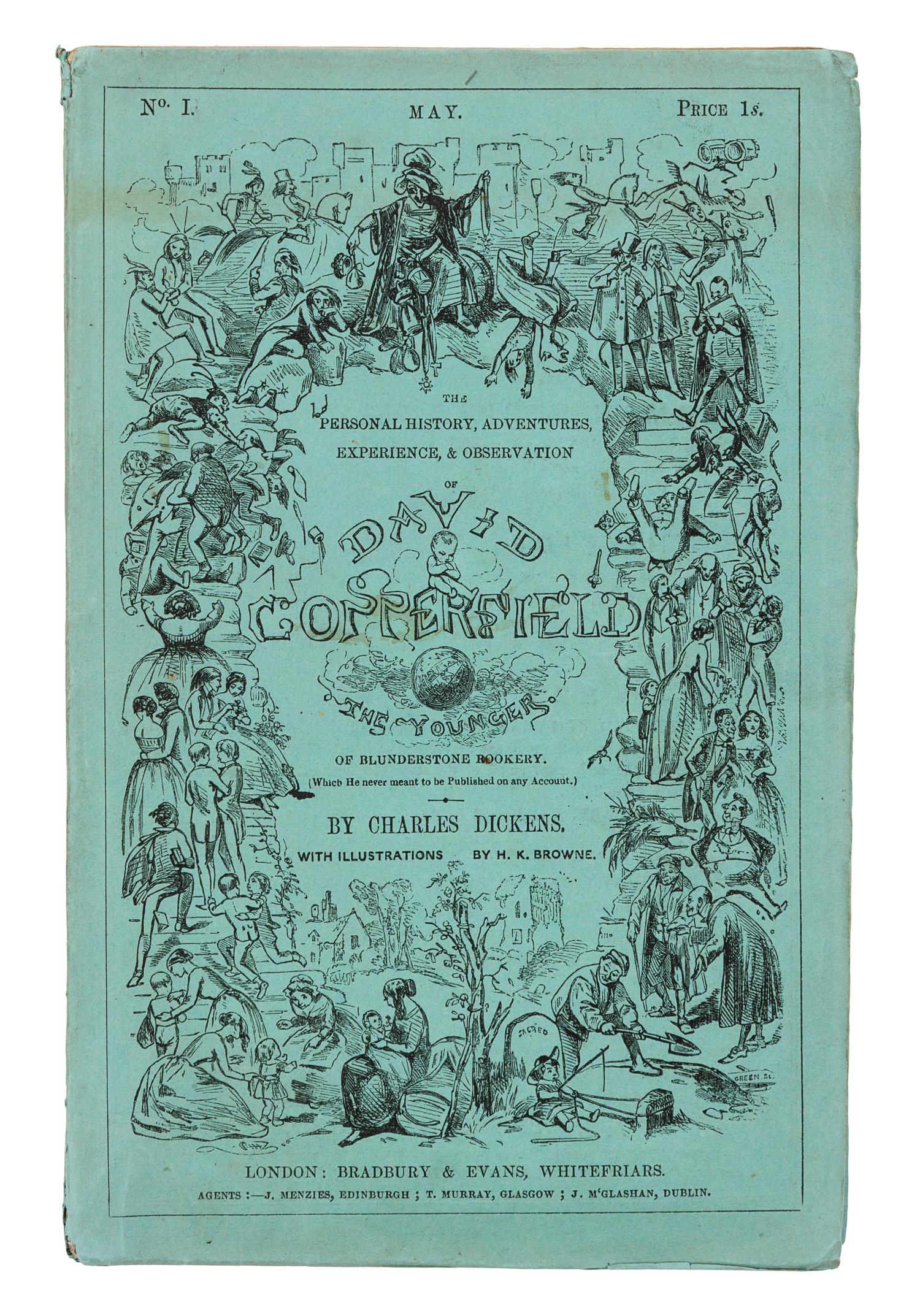 DICKENS, Charles (1812-1870). The Personal History...of David Copperfield. London: Bradbury and Evans, May 1849-November 1850.