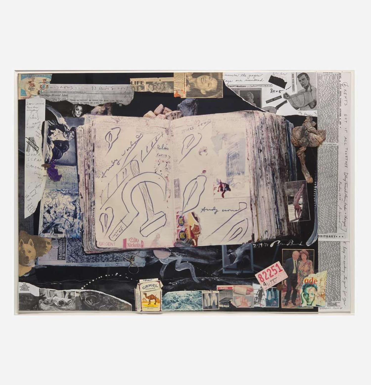 Peter Beard (American, 1938-2020) Warhol Diary Entry/Notebook