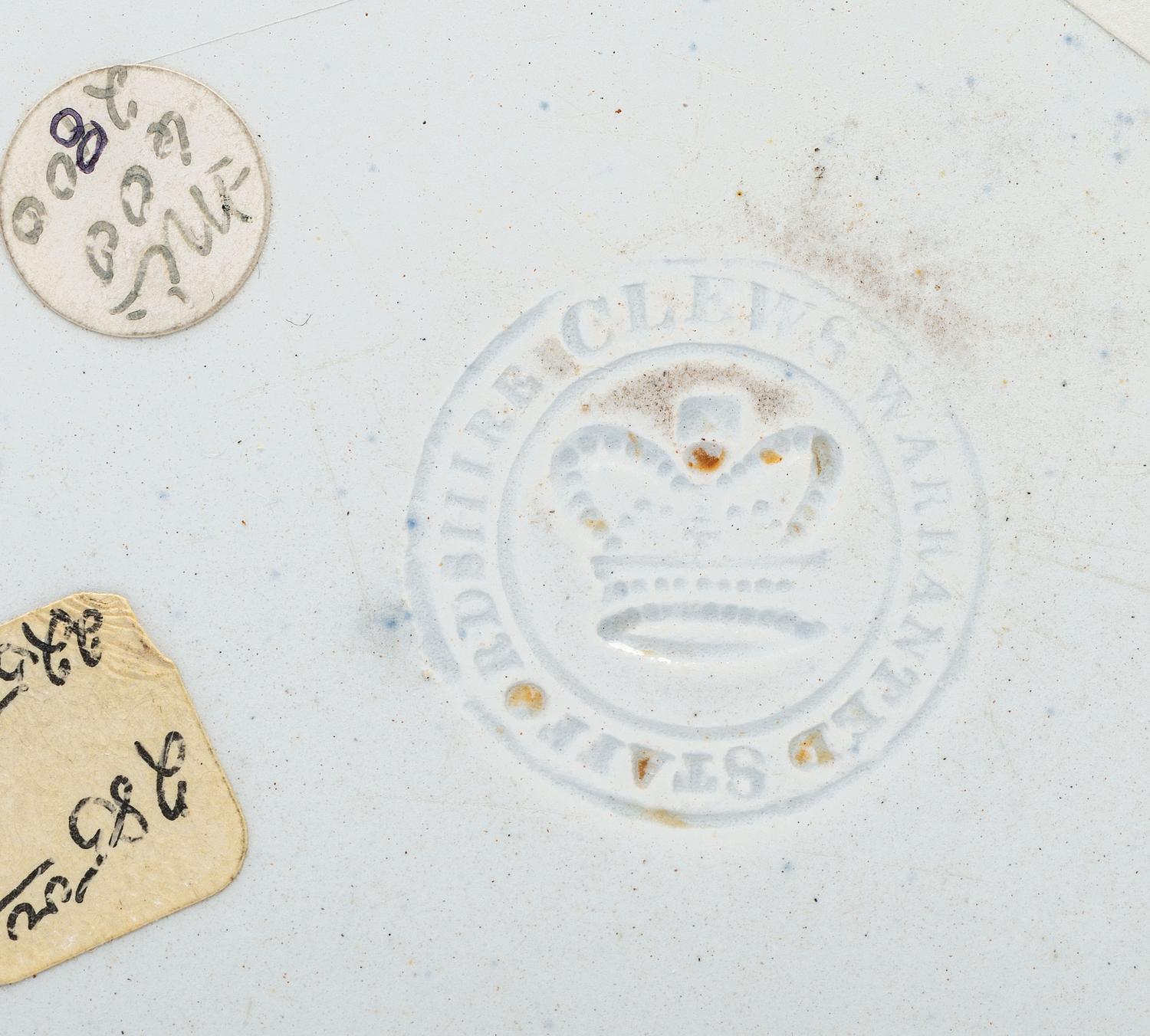 Four Historical Blue Staffordshire Plates of Philadelphia Interest