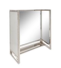 A Lorin Marsh Stainless Steel Vanitas Dressing Mirror