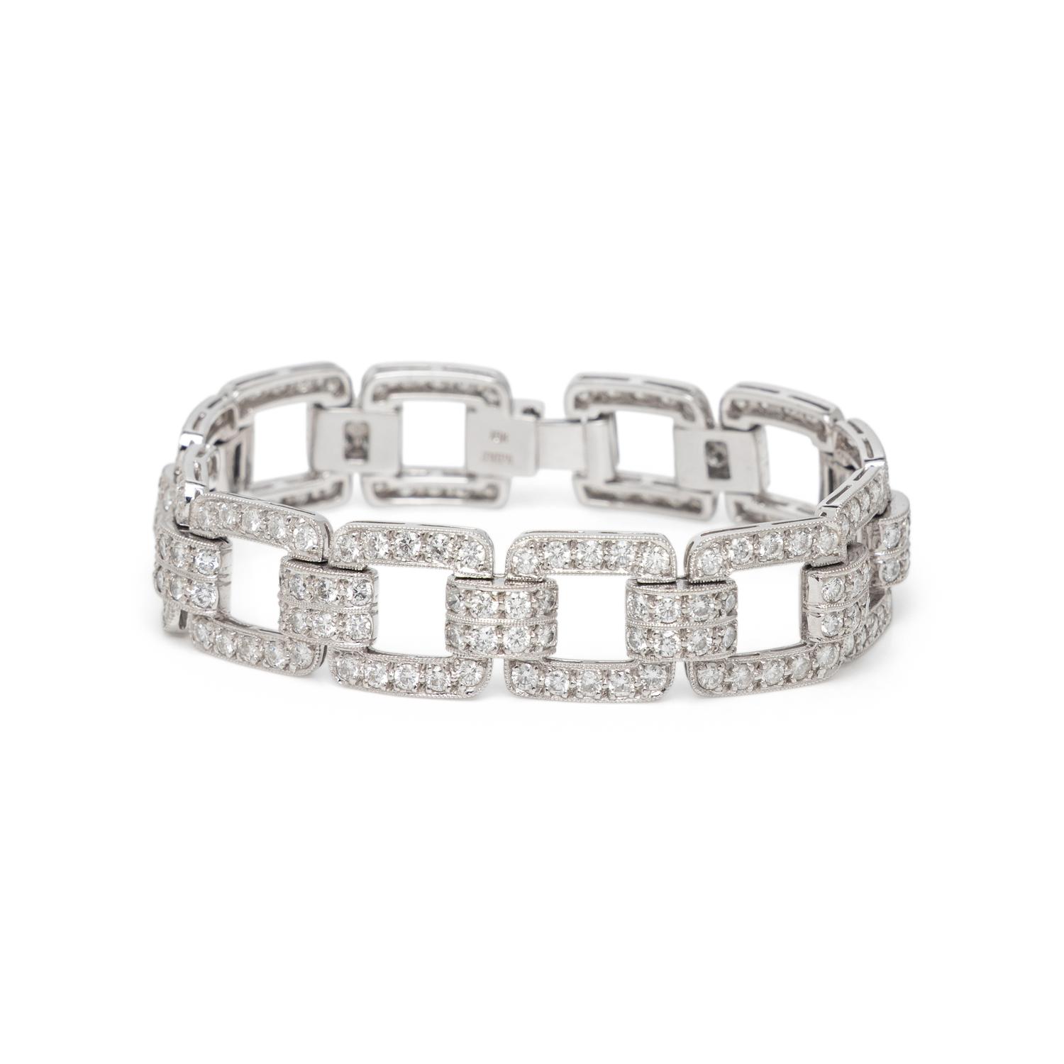 DIAMOND AND WHITE GOLD CONVERTIBLE NECKLACE AND BRACELET