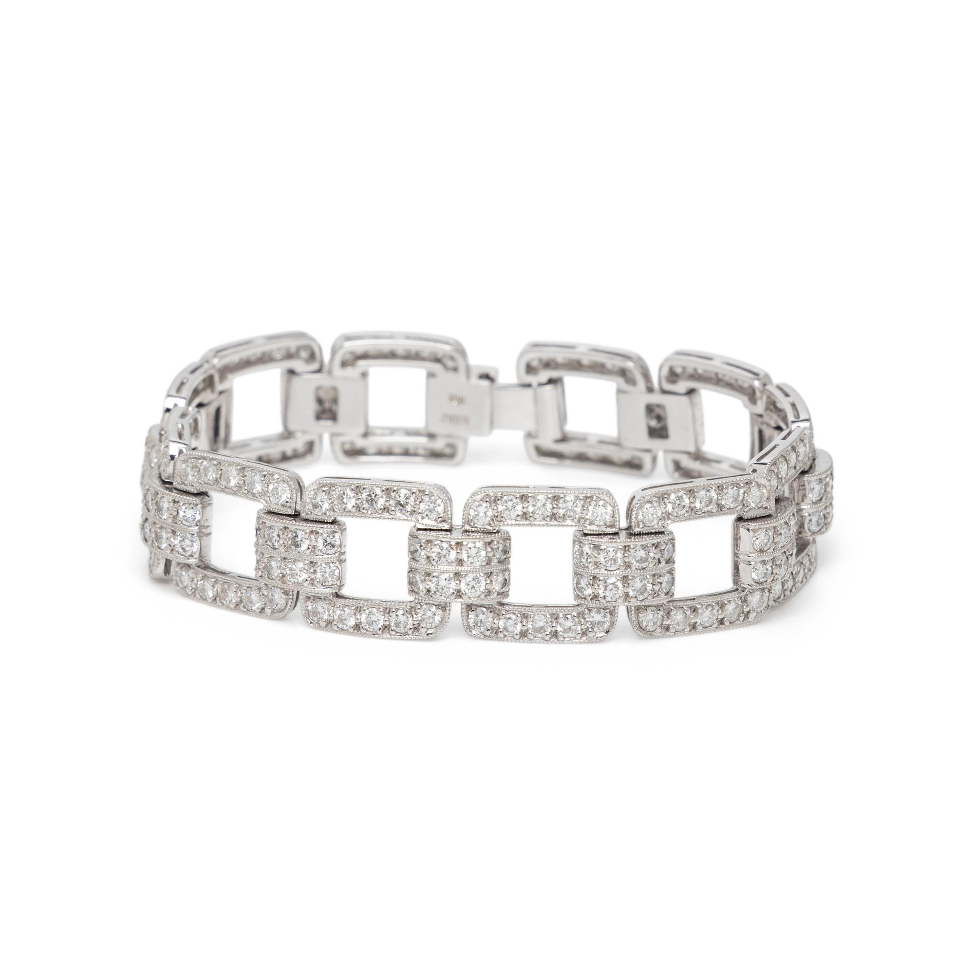 DIAMOND AND WHITE GOLD CONVERTIBLE NECKLACE AND BRACELET