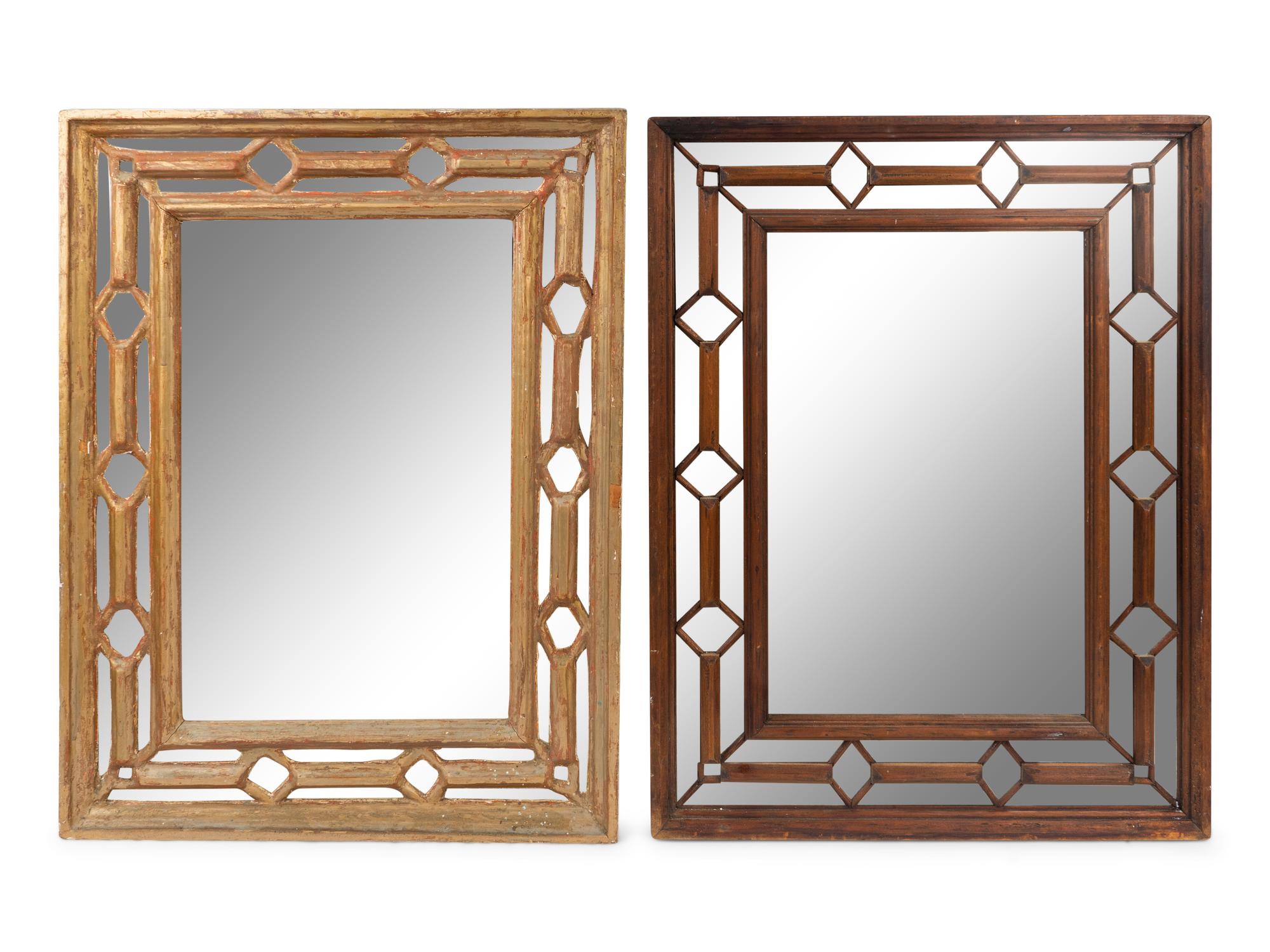 Two Similar Italian Neoclassical Style Rectangular Mirrors — 19TH CENTURY