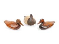 Five Carved and Polychrome Painted Duck Decoys