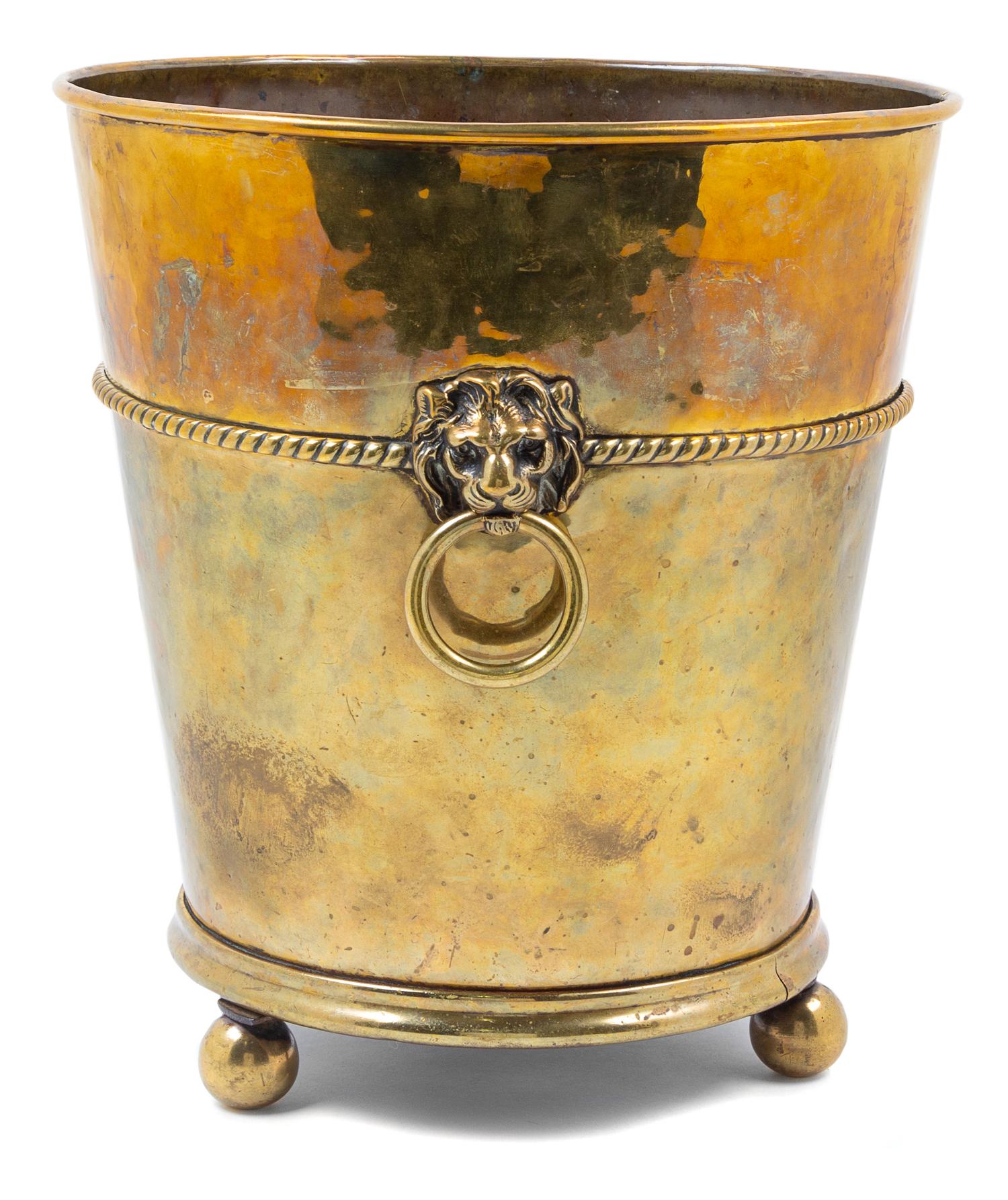 An English Brass Jardiniere
