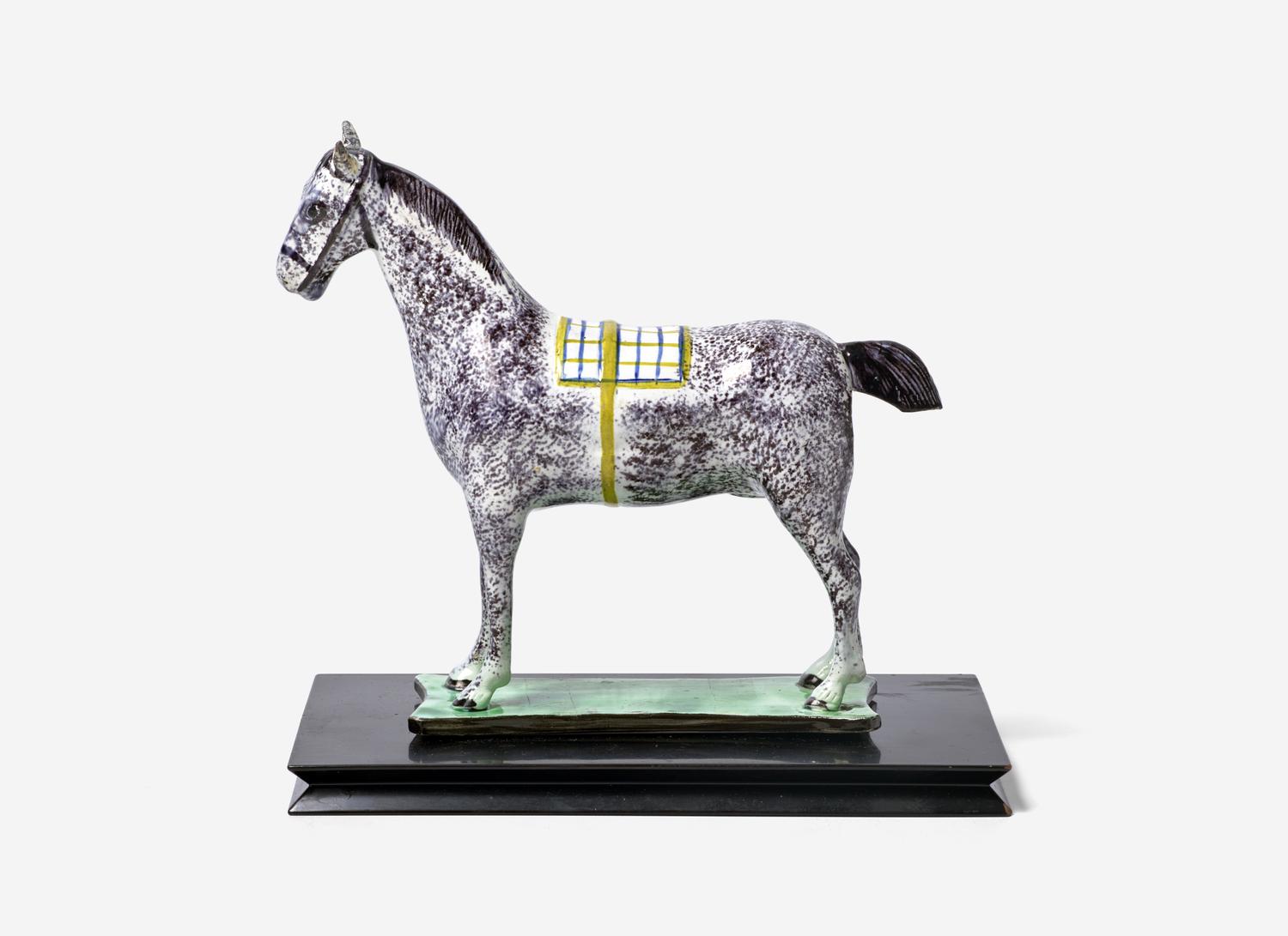 An Early Staffordshire Pearlware Figure of a Horse