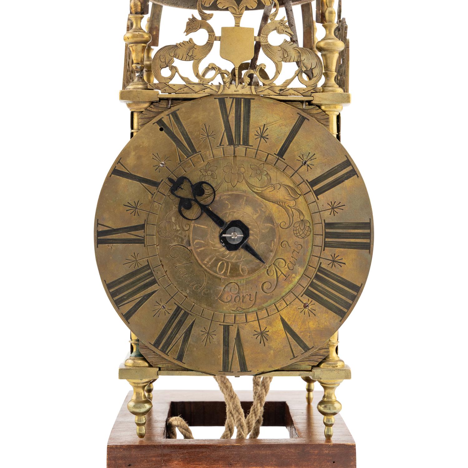 A French Brass Lantern Clock