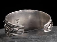 Sterling Silver and Filagree Cuff Bracelet