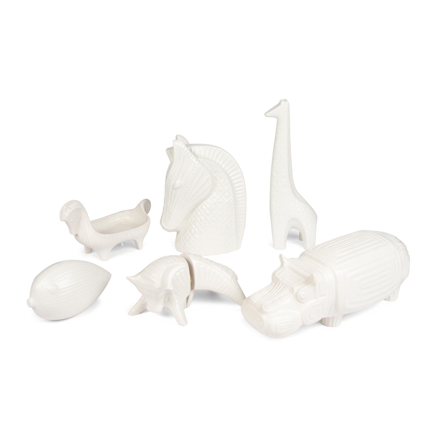 A Collection of Six Jonathan Adler Ceramic Animal Sculptures
