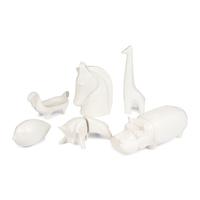 A Collection of Six Jonathan Adler Ceramic Animal Sculptures