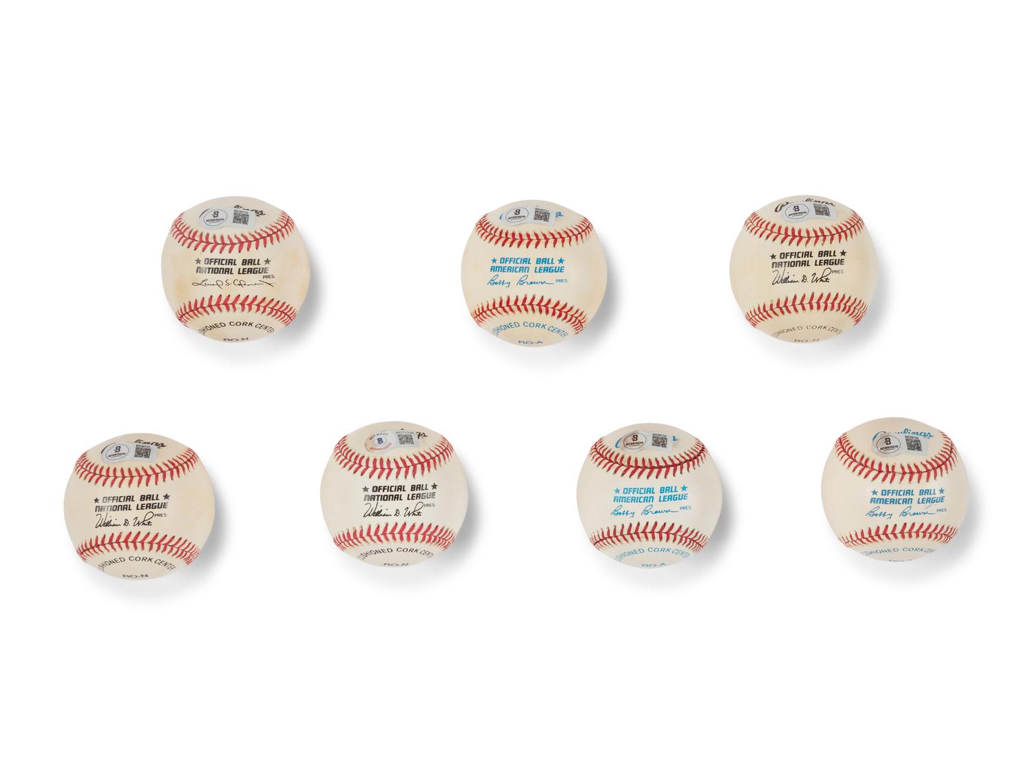 A Collection of 500 Home Run Club Member Single Signed Autograph Baseballs - Beckett Authentication Services (7)