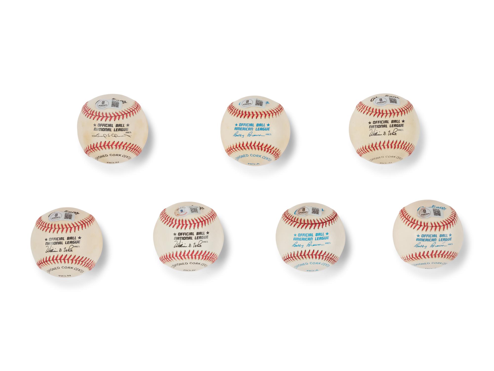 A Collection of 500 Home Run Club Member Single Signed Autograph Baseballs - Beckett Authentication Services (7)