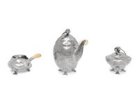 A Georg Jensen Blossom Three-Piece Coffee Service