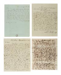 [ABOLITION & SLAVERY]. Letter group related to enslaved persons working seasonally in the Western Virginia salt industry.