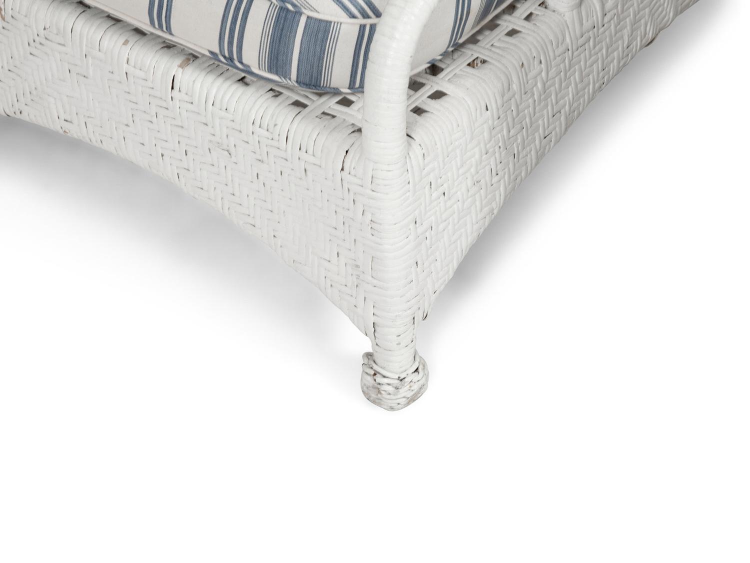 A Suite of White-Painted Wicker Furniture