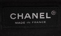 Chanel, Quilted White & Black Leather Clutch