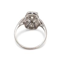 ANTIQUE, DIAMOND AND SAPPHIRE RING