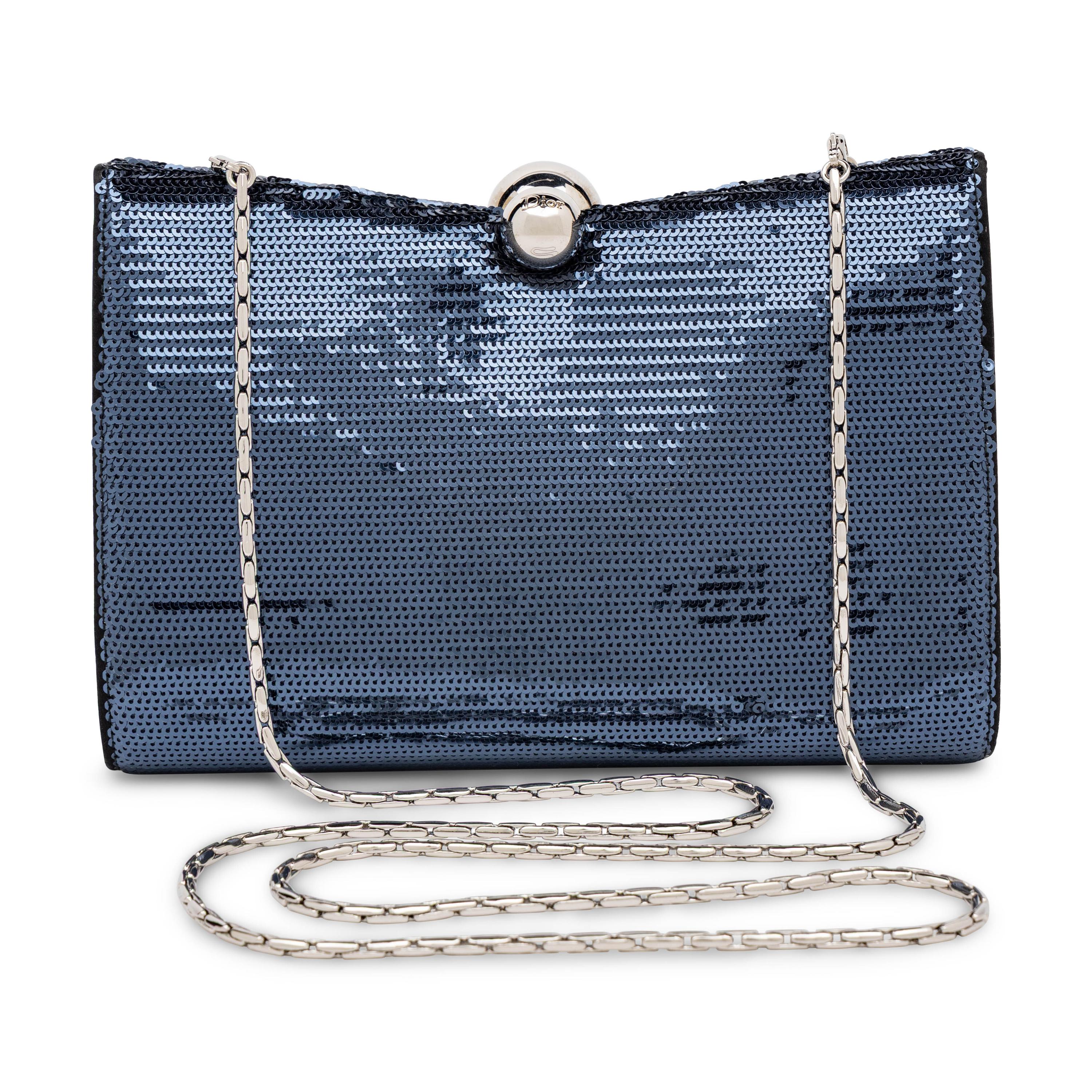 Christian Dior, Navy Sequined Clutch