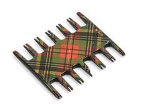 A Tartanware Comb Thread Winder Width 2 inches.