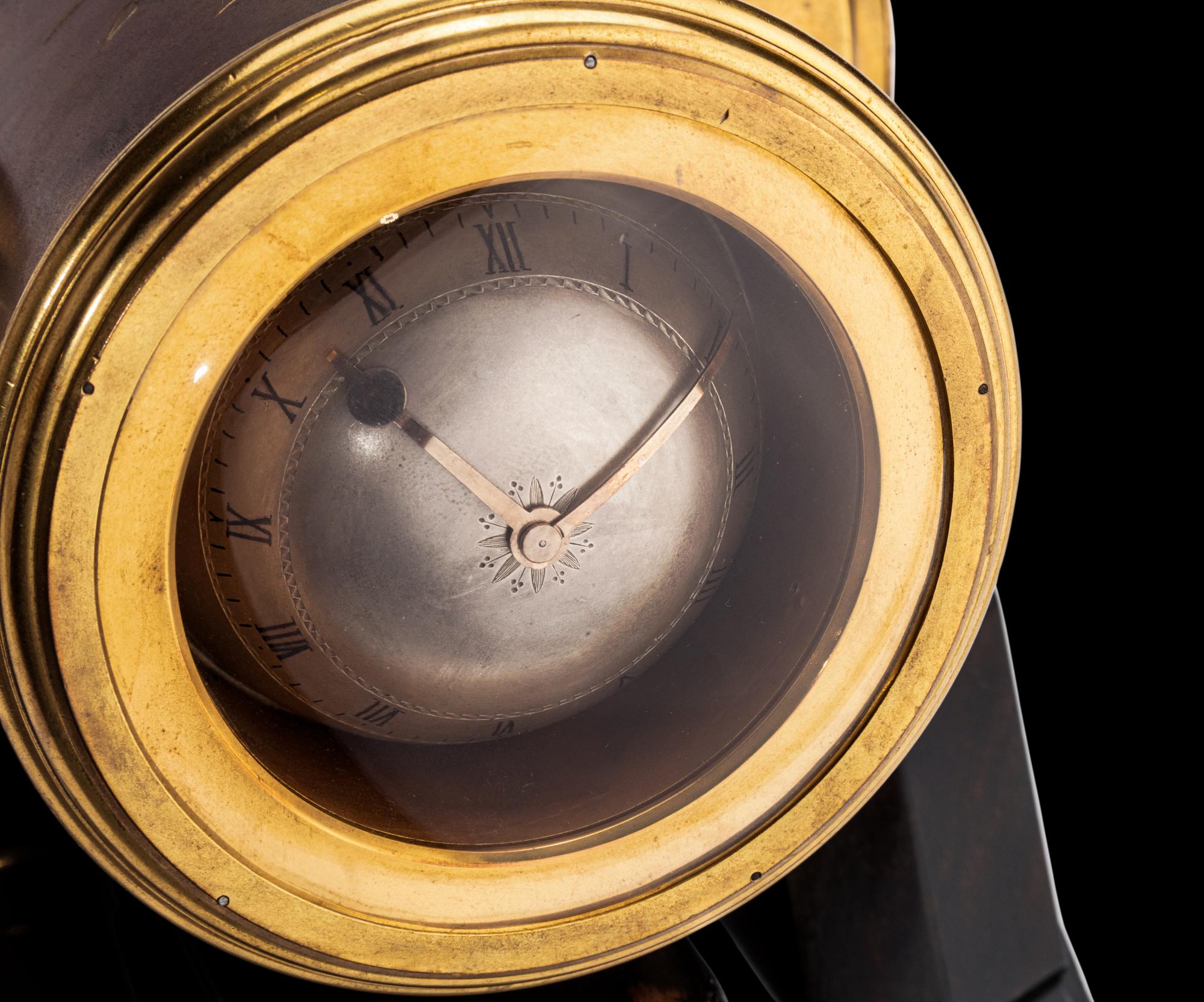 An English Industrial Mortar Form Clock, Charles Frederick Handcock