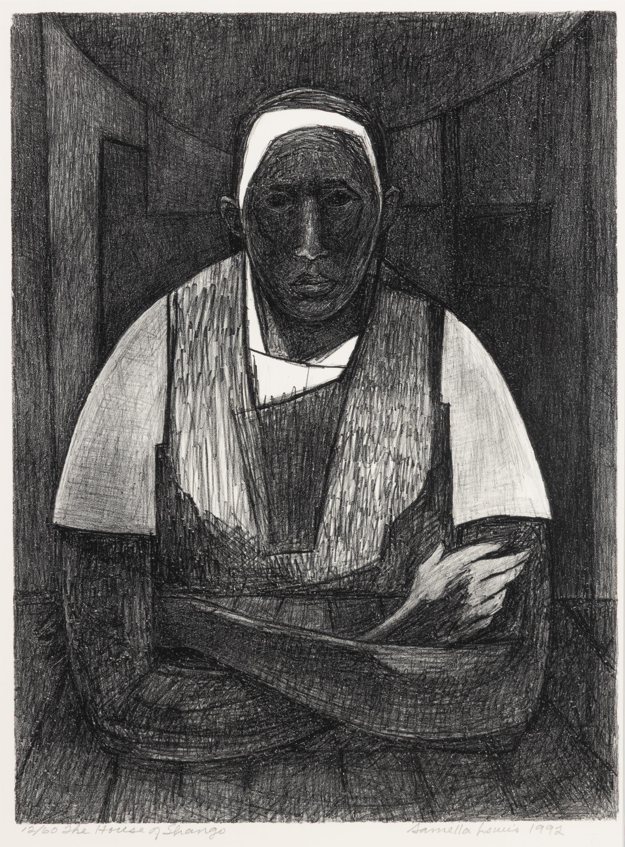 Samella Sanders Lewis (American, 1923–2022) — House of Shango, 1992
