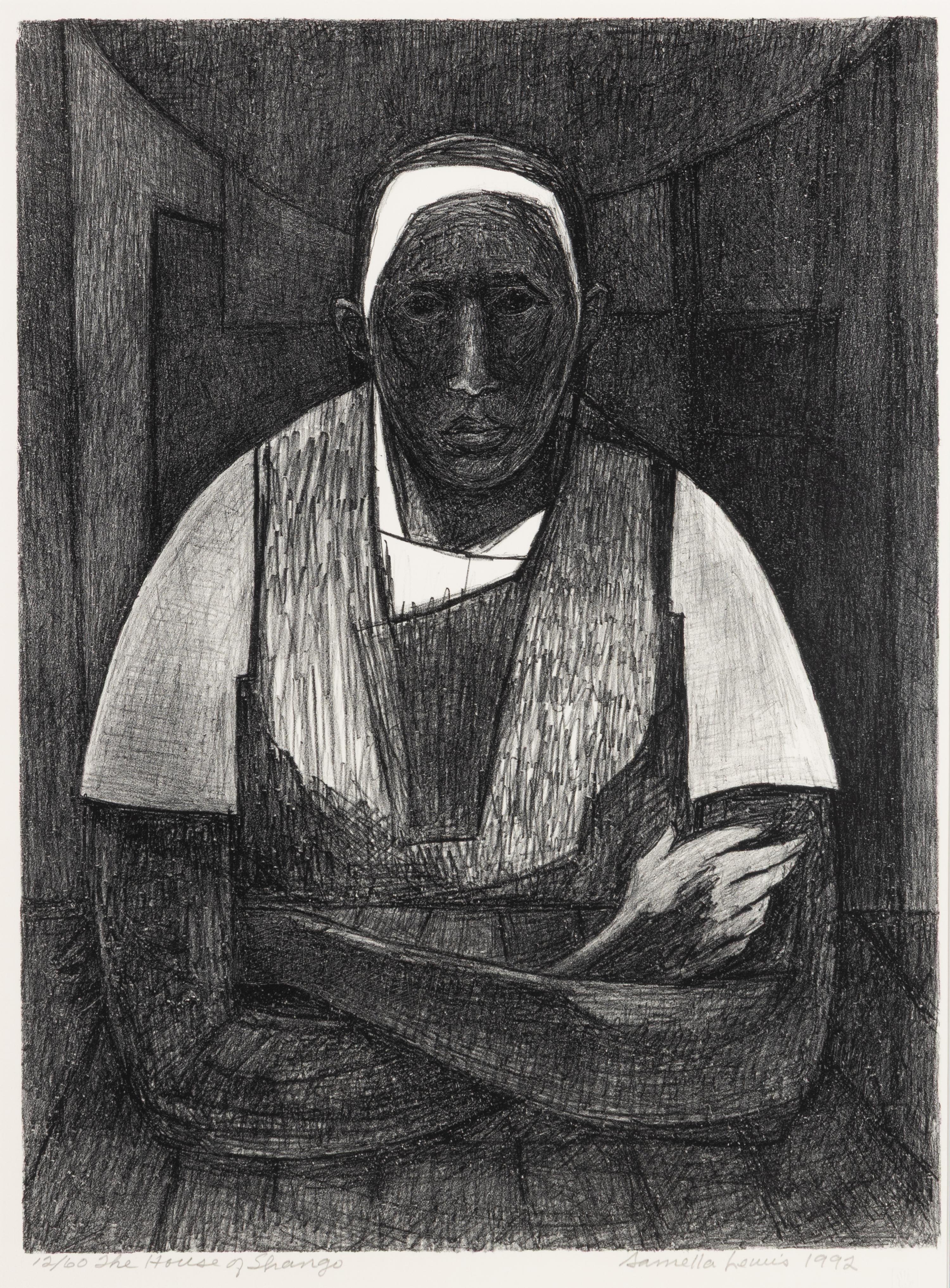 Samella Sanders Lewis (American, 1923–2022) — House of Shango, 1992