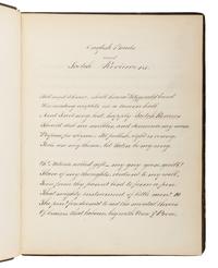 BYRON, George Gordon Noel, Lord (1788-1824). Calligraphic Manuscript. [ English Bards and Scotch Reviewers .] London, [after 1810].
