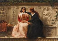 Frank William Warwick Topham, Jr. (British, 1838-1924) — Recruiting for Savonarola (Ye Cannot Serve God Man and Mammon) , 1886