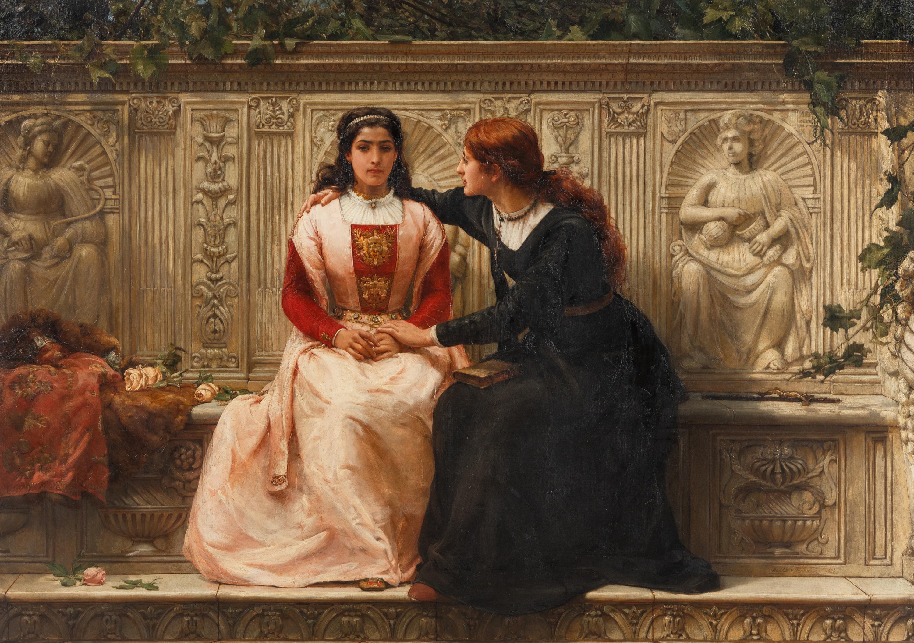 Frank William Warwick Topham, Jr. (British, 1838-1924) — Recruiting for Savonarola (Ye Cannot Serve God Man and Mammon) , 1886