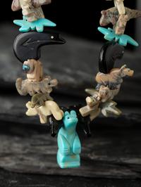 Navajo or Zuni Carved Fetish Necklaces