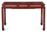 A Chinese Export Lacquered Console Table — 20TH CENTURY