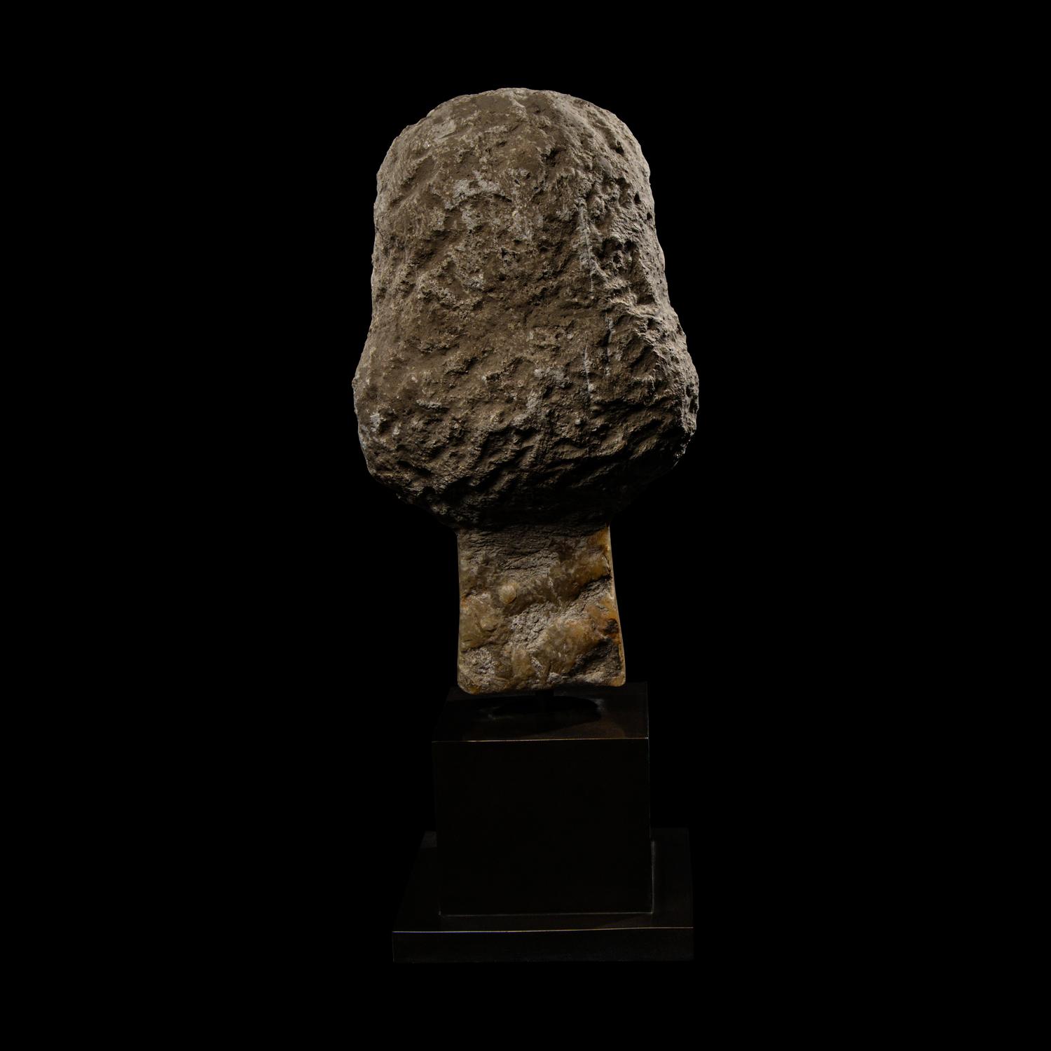 A South Arabian Alabaster Head of a Woman