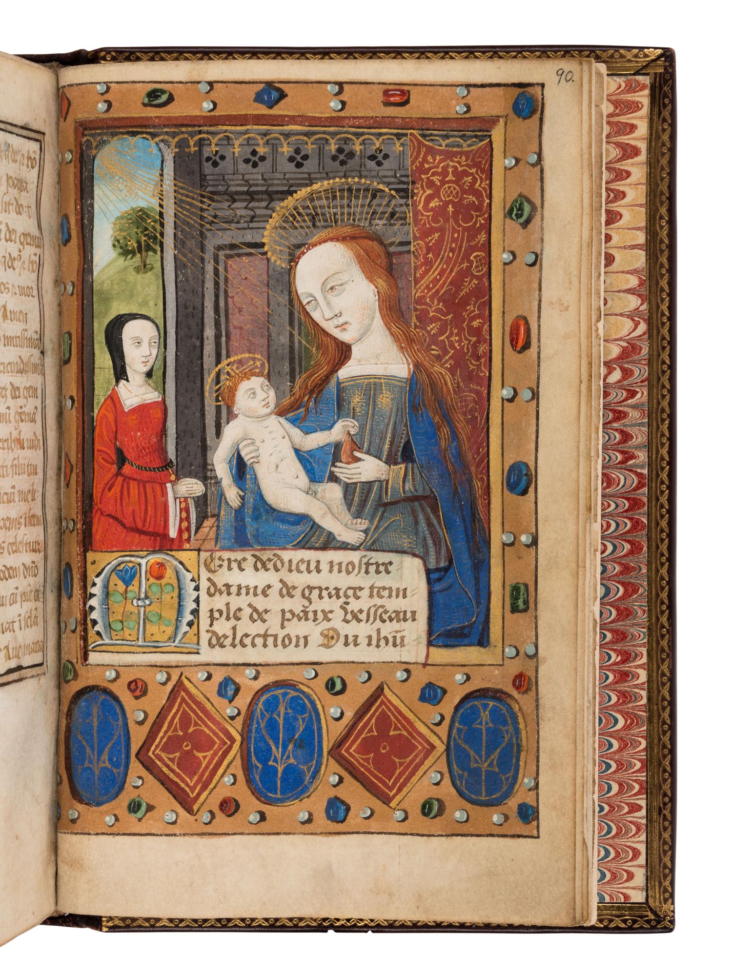 MASTER OF RAOUL DU FOU and JEAN SERPIN (both active Rouen, c. 1480-1520). Book of Hours, use of Rouen, in Latin and French, illuminated manuscript on parchment [France, Rouen, c. 1480-1490]