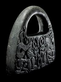 A Western Asiatic Chlorite Handeled Weight