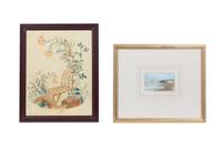 four watercolors, ,