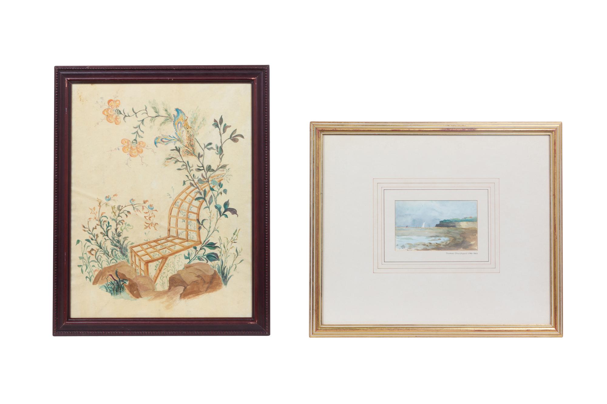 four watercolors, ,
