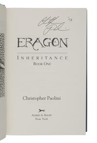 PAOLINI, Christopher. Eragon. Inheritance. Book One . New York: Alfred A. Knopf, 2003.
