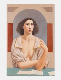 Woman with Letter