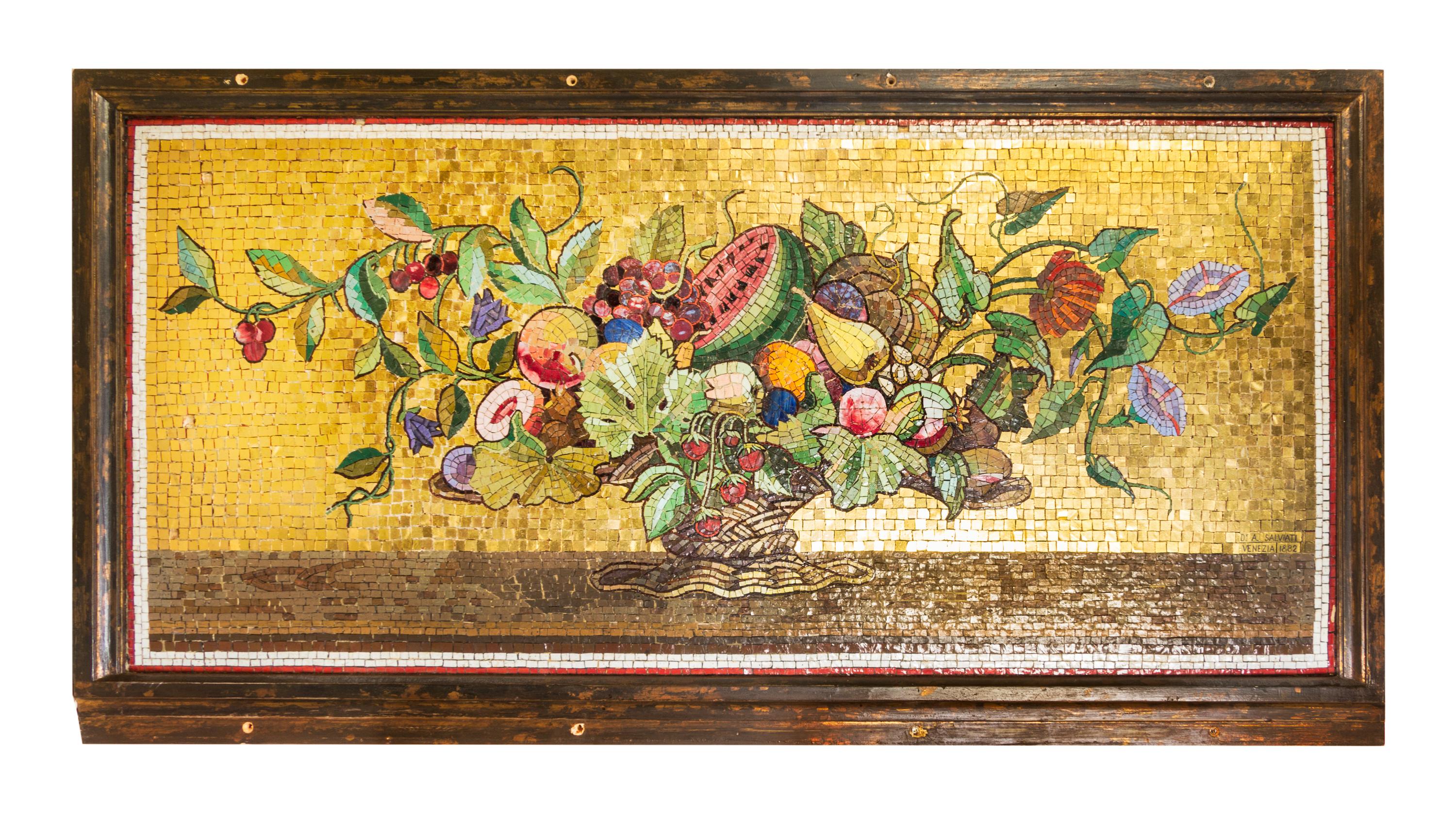 An Italian Mosaic Plaque Height 28 1/2 x width 60 3/4 inches. — DR. A. SALVIATI, CIRCA 1882
