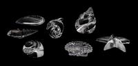 A Collection of Glass Paperweights Height of largest 4 1/2 inches. — 20TH CENTURY