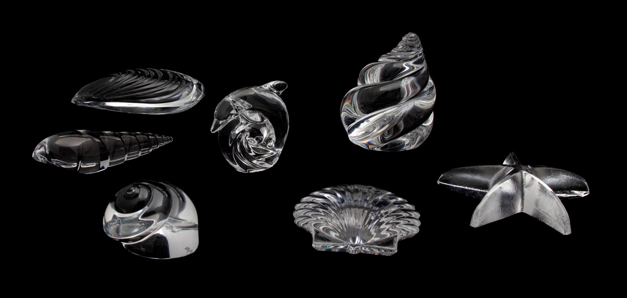 A Collection of Glass Paperweights Height of largest 4 1/2 inches. — 20TH CENTURY
