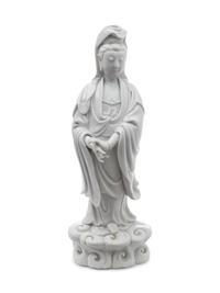 A Chinese Blanc-de-Chine (Dehua) Figure of Guanyin — 18TH CENTURY