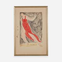 Abraham Walkowitz (American, 1878–1965) Isadora in Blue; together with a companion