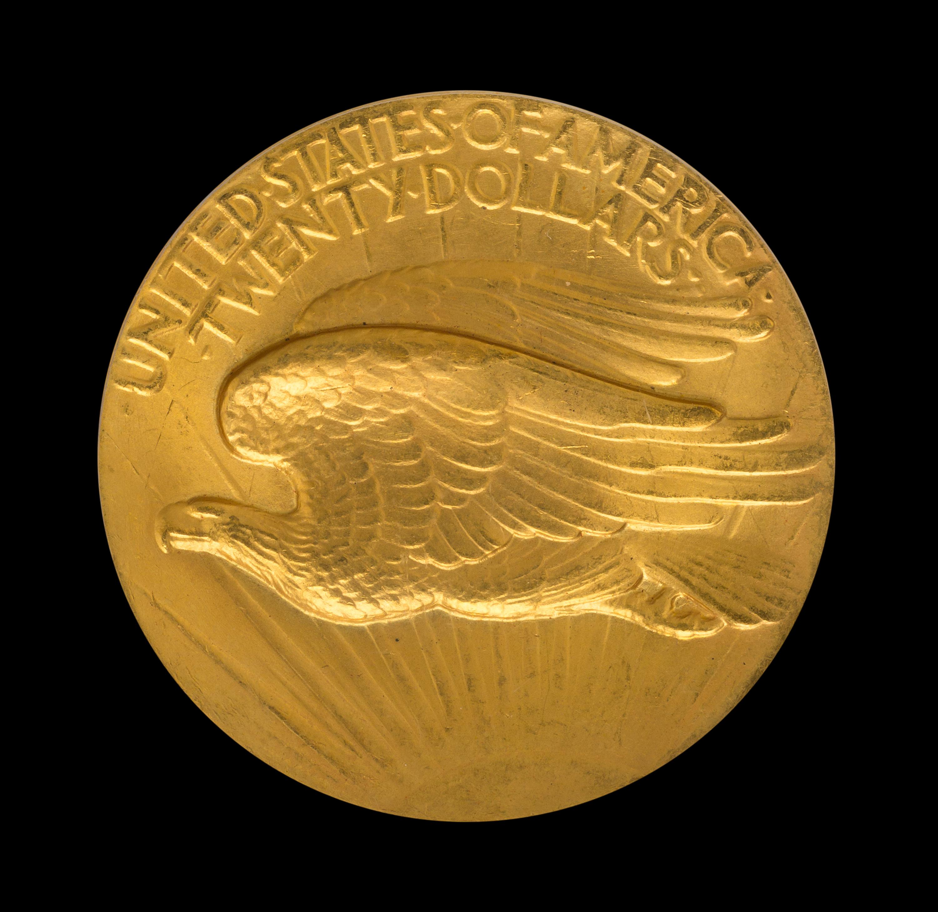 A United States 1907 Saint-Gaudens: High Relief-Wire Edge $20 Gold Coin