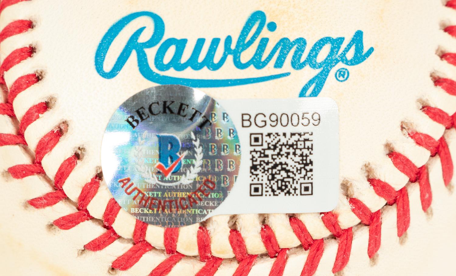 A Group of Nine 3,000 Career Hit Signed Autograph Baseballs (Beckett Authentication Services BAS Certified),