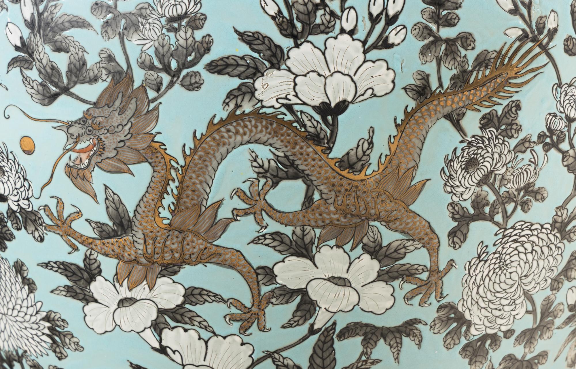 A Pair of Chinese Export Porcelain Jardinières