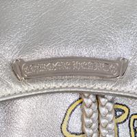 CHROME HEARTS, SILVER LEATHER GRAFFITI BACKPACK, 1995