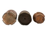 [CIVIL WAR]. A group of 3 artillery shells, incl. Confederate examples.