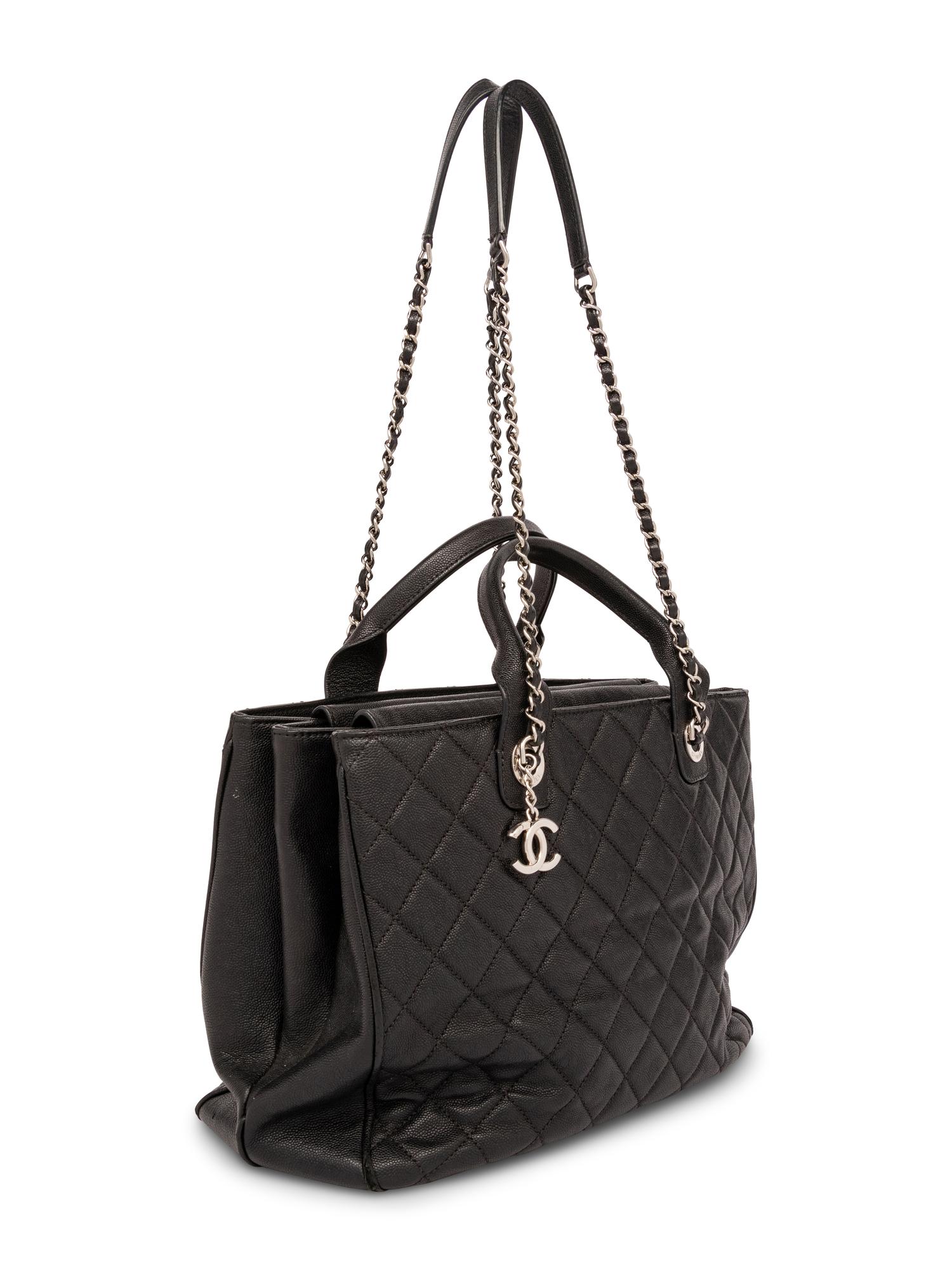 Chanel Black Quilted Caviar Tote, 2018